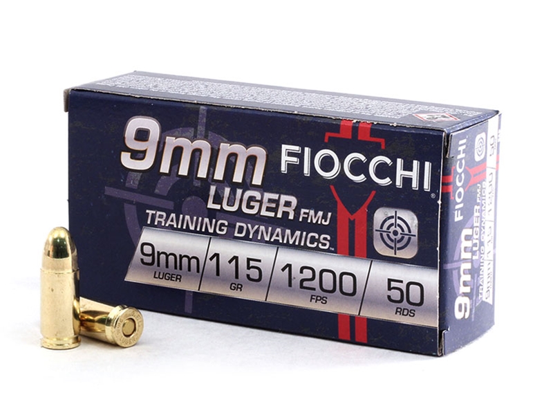 FIOCCHI 9mm 115gr FMJ 50rd