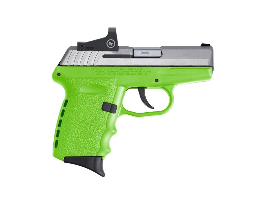 SCCY INDUSTRIES CPX-2 LIME W/CTS 1500 RED DOT