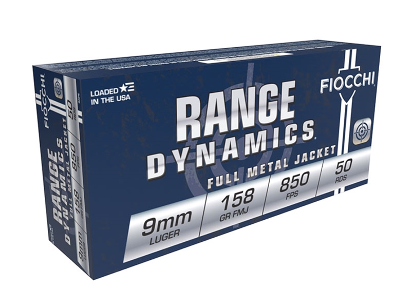 Fiocchi 9mm 158gr FMJ Subsonic 50rd