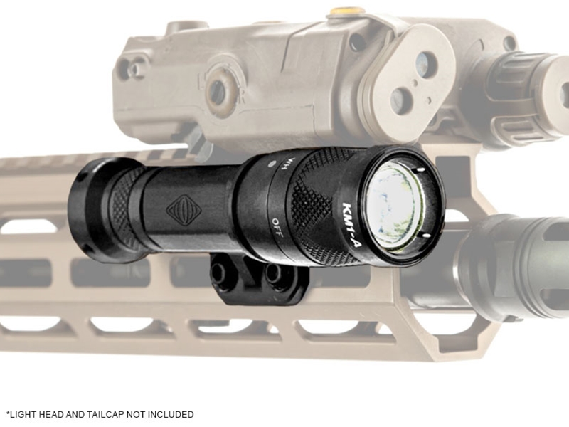 Reptilia Torch 3V/CR123 M-LOK Right Side Light Body, Black Anodized