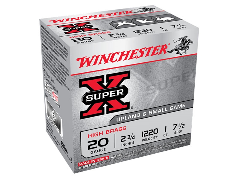 Winchester Super X 20GA 2.75' 7.5 Shot 1oz 25rd
