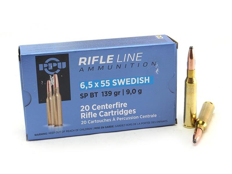 PPU 6.5x55 Swedish Mauser 139gr Soft Point 20rd