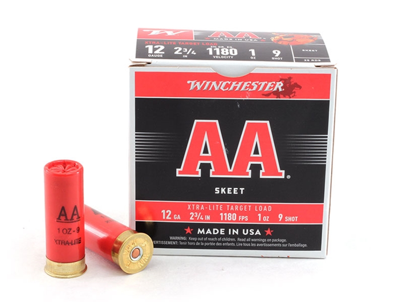 Winchester AA Xtra-Lite Target Load 12GA 2.75' 1 oz 9 Shot 25rd