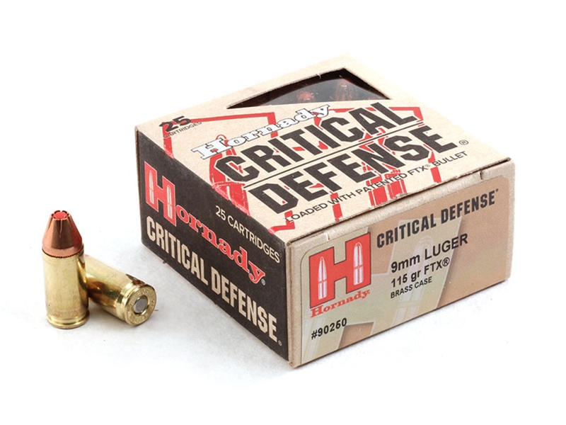 Hornady Critical Defense 9mm 115gr FTX 25rd