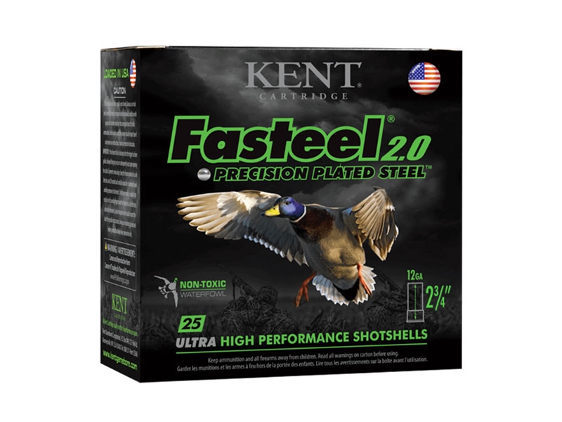Kent Cartridge Fasteel 2.0 12GA 2.75' 1 1/16oz #2 Shot 25rd