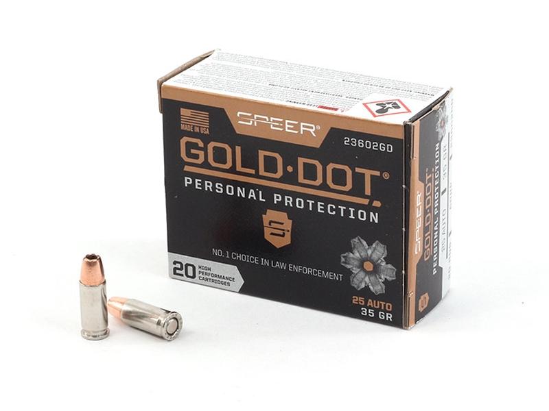 Speer Gold Dot .25AUTO 35gr 20rd