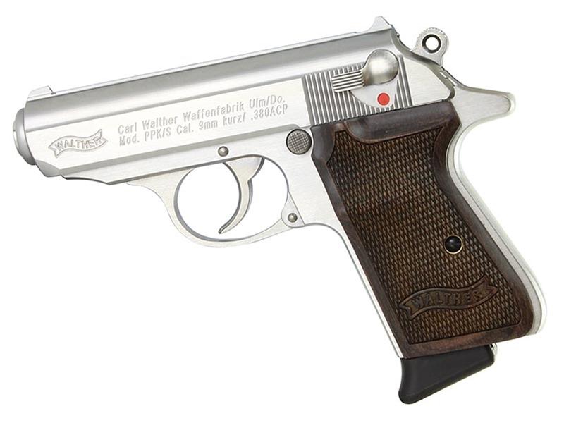 Walther PPK/S Stainless .380ACP Pistol W/ Walnut Grips Limited Edition