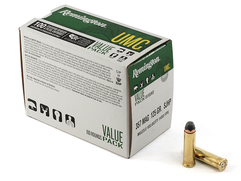 Remington UMC .357MAG 125gr SJHP 100rd