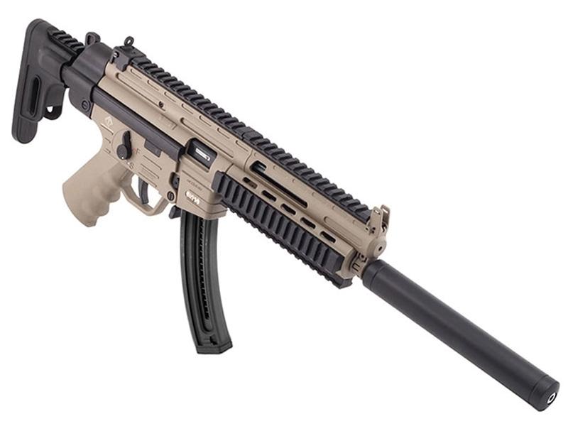 ATI GSG-16 .22LR 16.25' FDE Quad Rail Carbine 22rd
