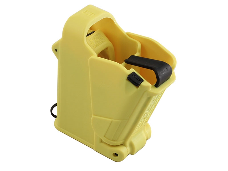 Maglula UpLula Universal Pistol Mag Loader/Unloader, 9mm to .45ACP, Lemon