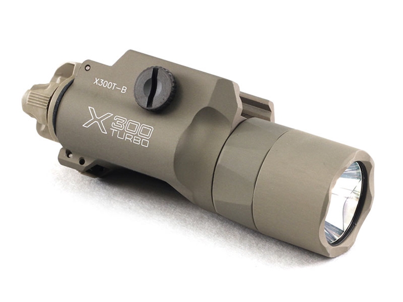 SureFire X300T-B Turbo Thumbscrew Weaponlight, Tan