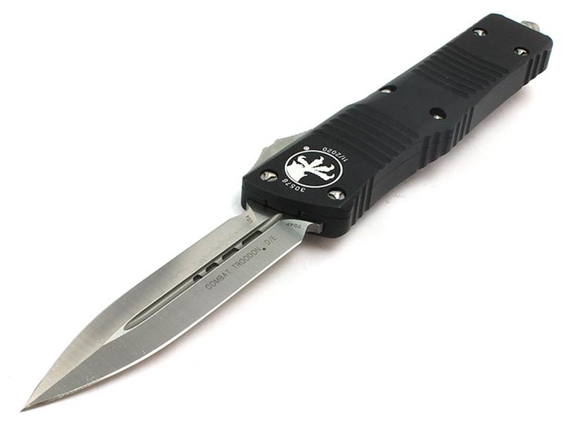 Microtech Knives Combat Troodon D/E OTF Black 3.8' Satin