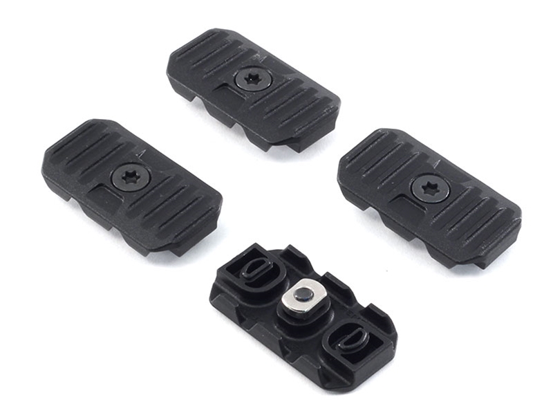 Strike Industries MLOK Cable Management Rail Cover 4pk - Short Black