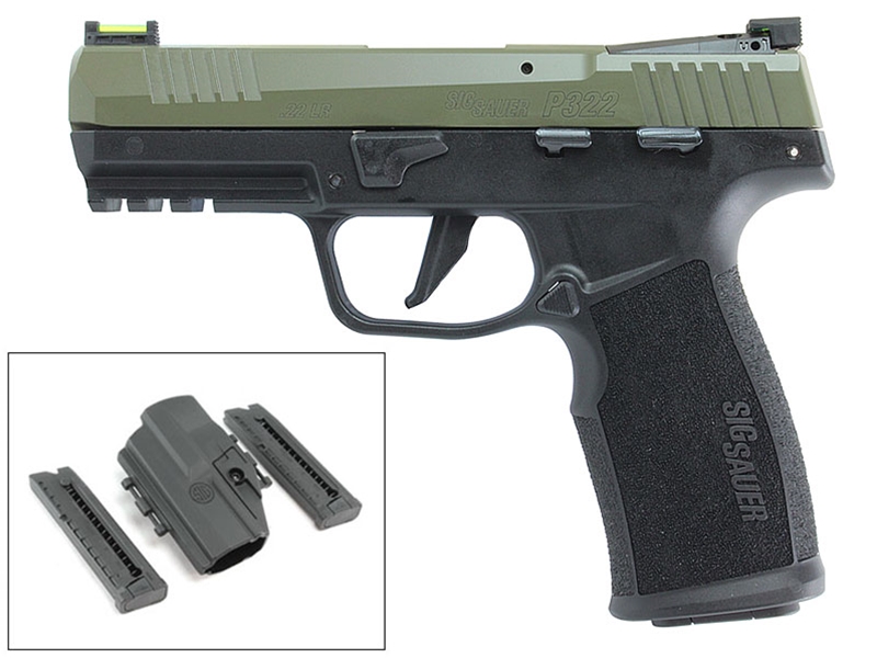 Sig Sauer P322 .22LR Pistol, Moss Green, TB Tacpac