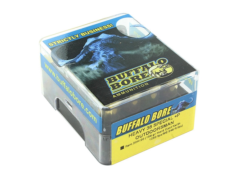 Buffalo Bore .38Spl +P 158gr HCST 20rd