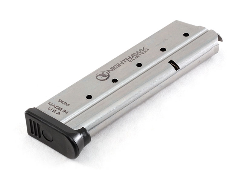 Nighthawk Custom 1911 9mm 10rd Magazine w/ Base Pad, Government