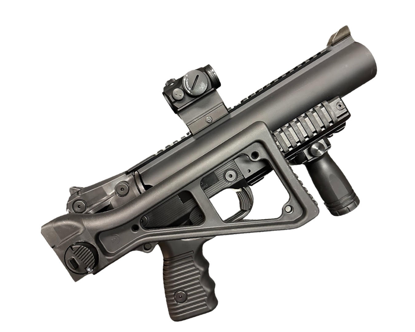 B&T GL06 Flare/Signal Device with stock & 37mm Barrel, Black Panels BT-31000-FP-LWR-BLK