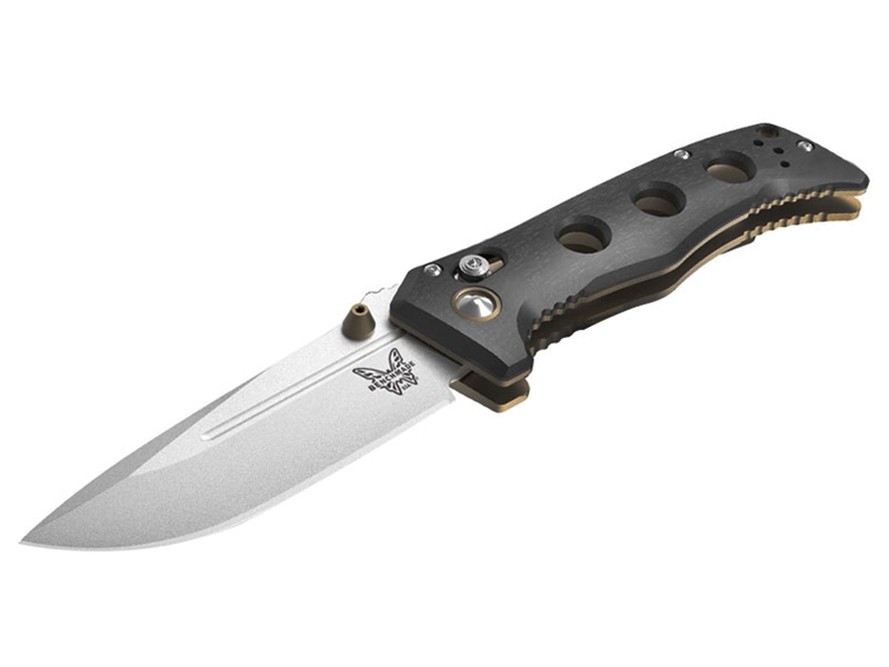 Benchmade Mini Adamas 3.25' AXIS Folding Knife, Marbled Carbon Fiber