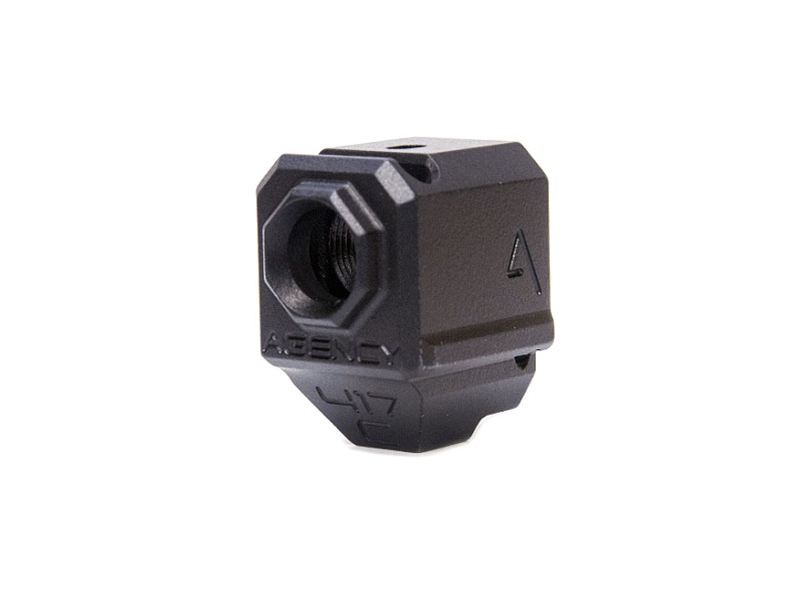 Agency Arms 417C Glock 43 Single Port Compensator, Black