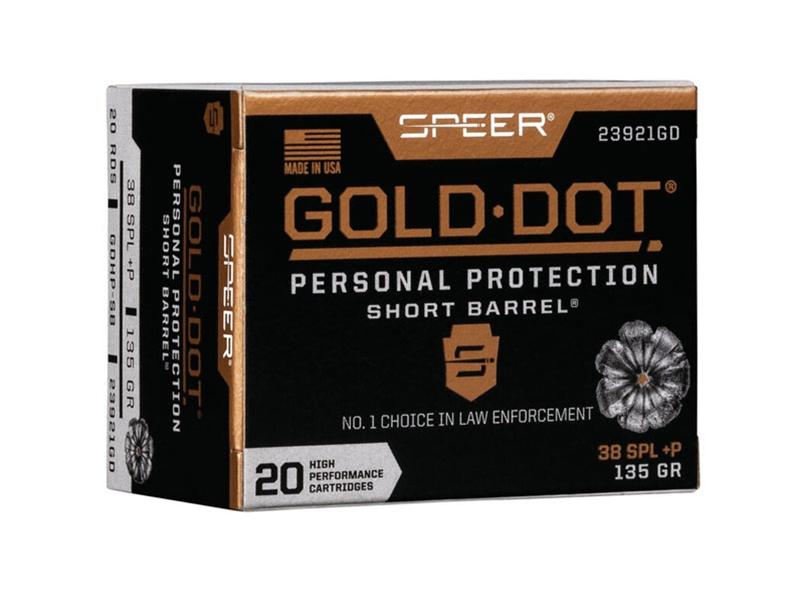 Speer Gold Dot .38Spl +P 135gr 20rd