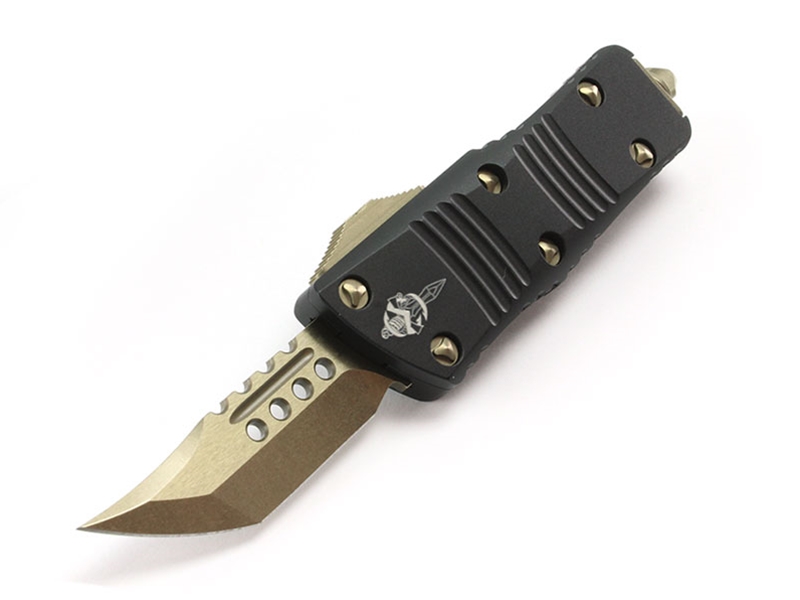 Microtech Knives Mini Troodon Hellhound 1.99' S/E Bronze, Black