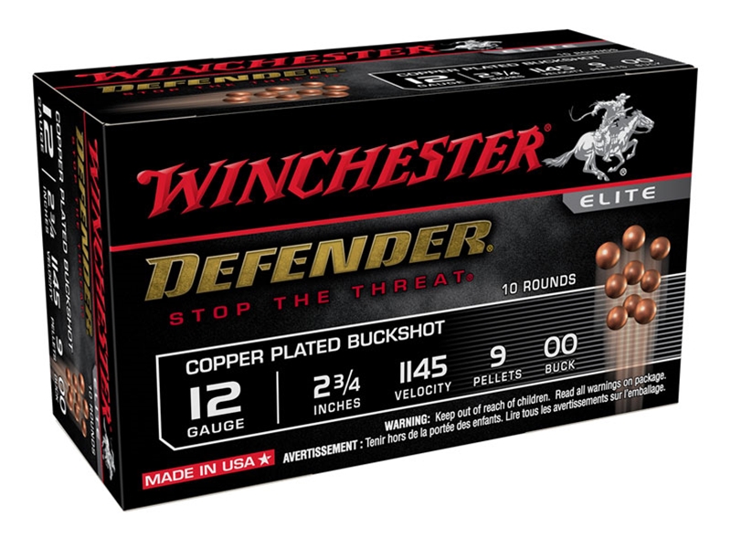 Winchester Defender Elite 12GA 2.75' 00 Buck 10rd