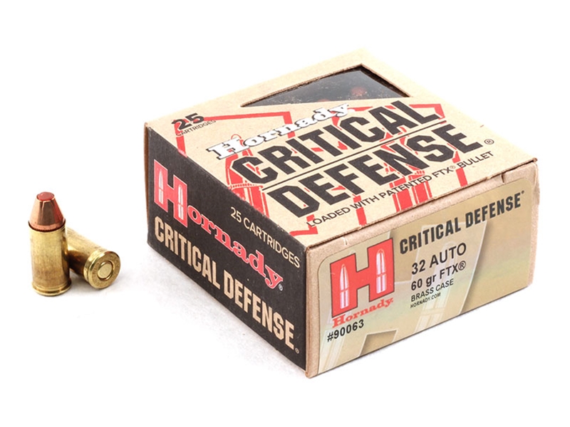Hornady Critical Defense .32ACP 60gr FTX 25rd