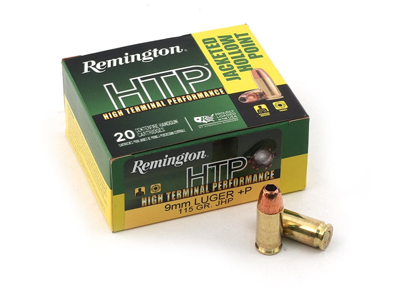 Remington HTP 9mm +P 115gr JHP 20rd