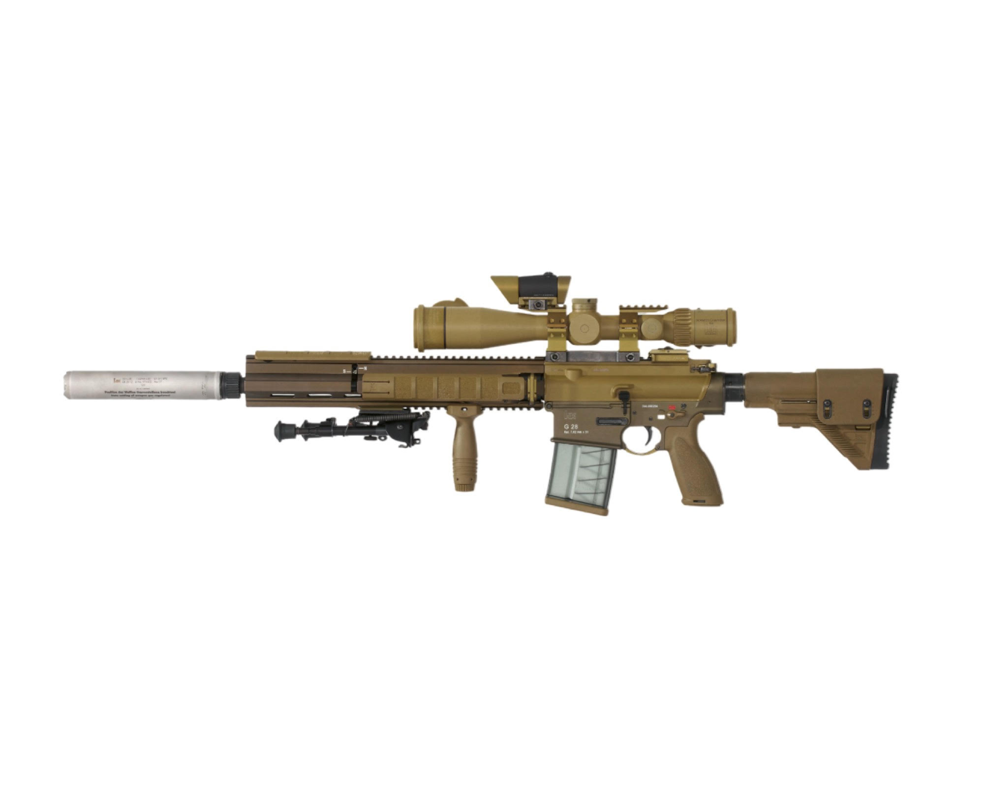 B&T/ Heckler & Koch G28 Z 7.62mm DMR Sniper Support Weapon. Rare German Market Exclusive 1/20 imported