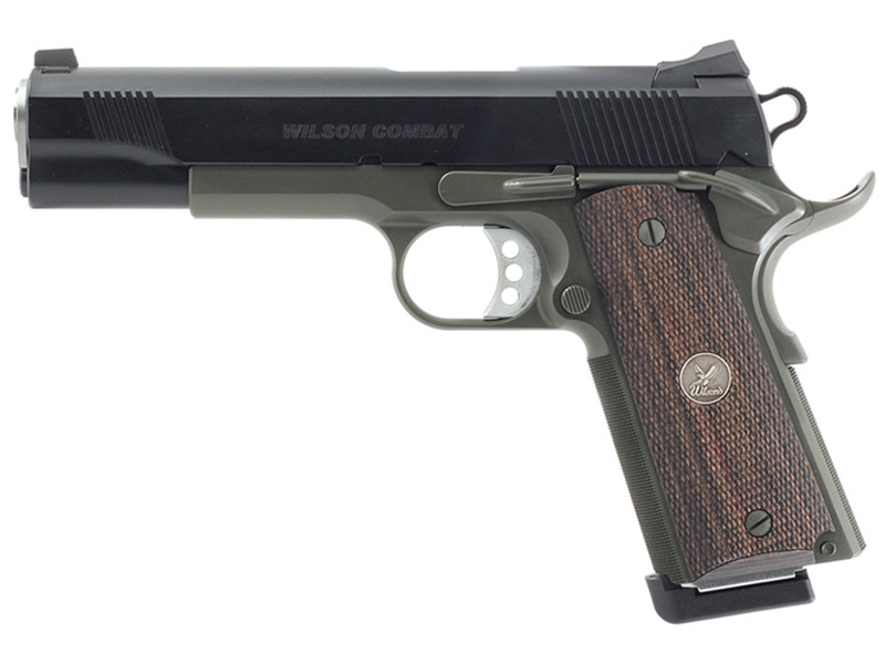 Wilson Combat CA CQB .45ACP 5' Pistol, Black/OD Green