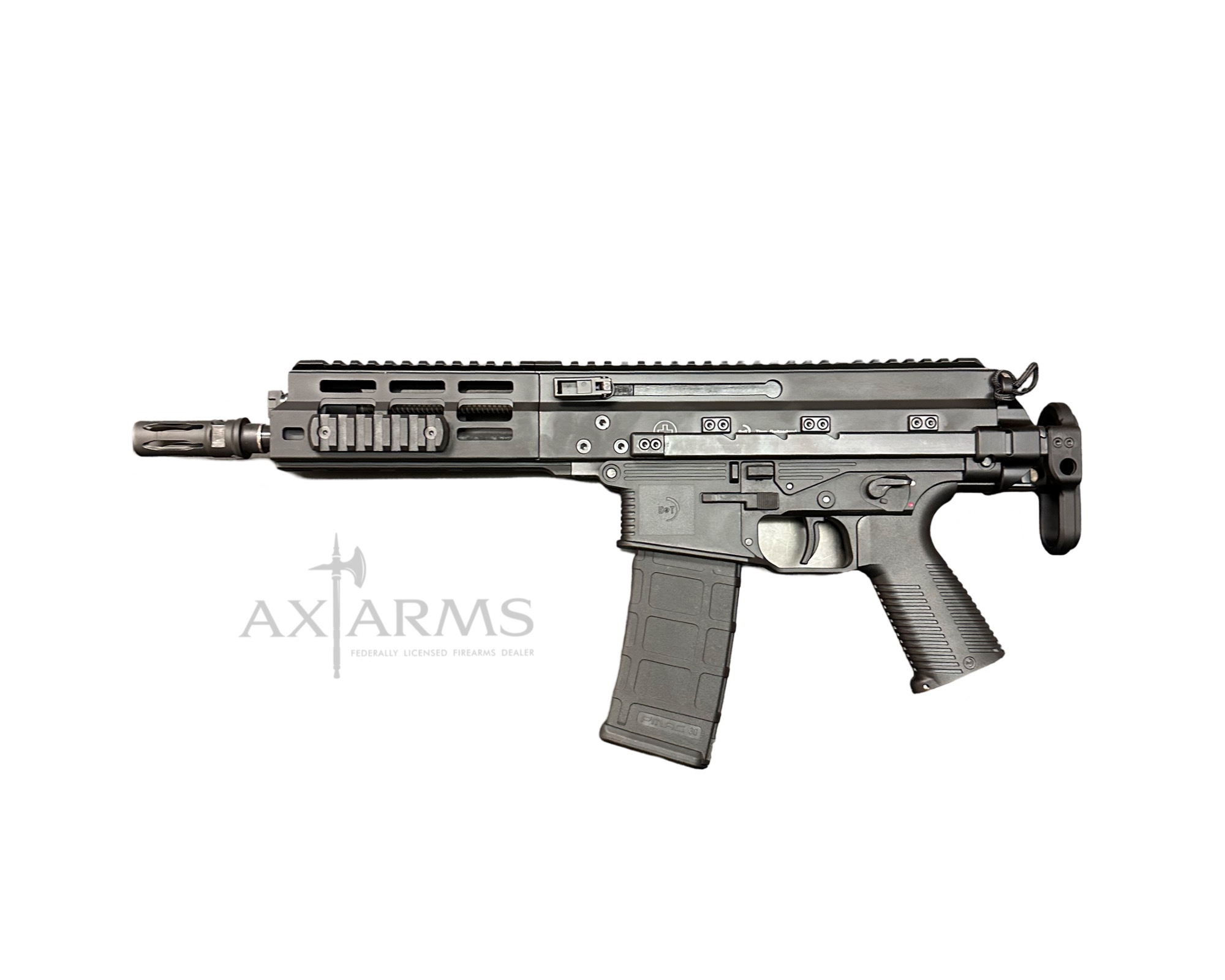 B&T APC223 PRO PDW, SBR. with telescopic Gen 3 PDW stock. 8.75” barrel
