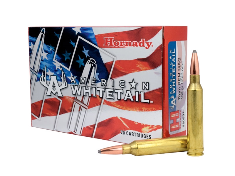 Hornady American Whitetail 7mm Rem Mag 139gr Interlock SP 20rd