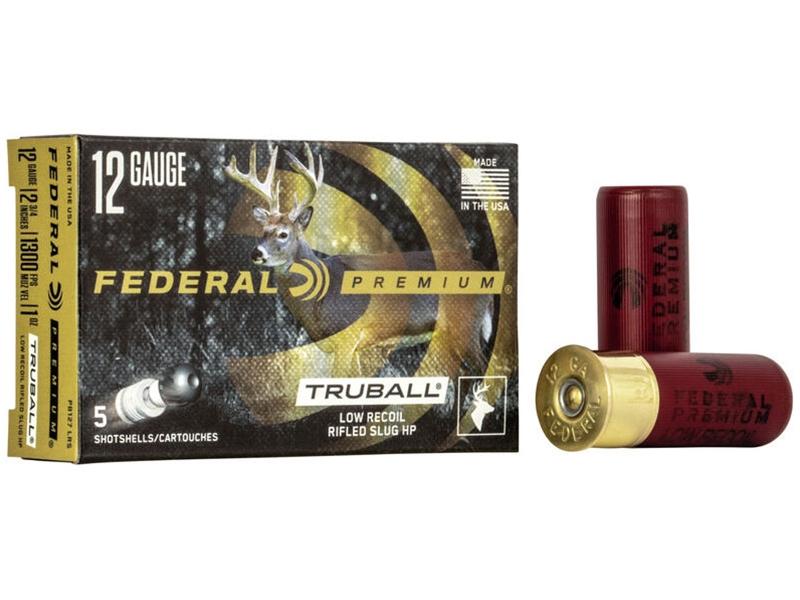 Federal Premium Vital-Shok 12GA 2.75' 1oz TruBall Hollow Point Low Recoil Rifled Slug 5rd