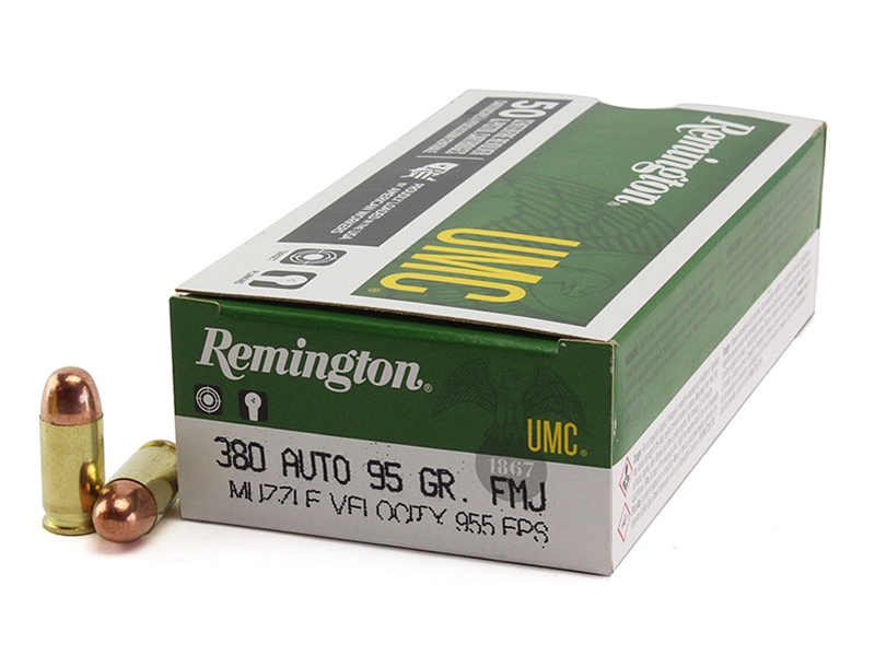 Remington UMC .380 ACP 95gr FMJ 50rd