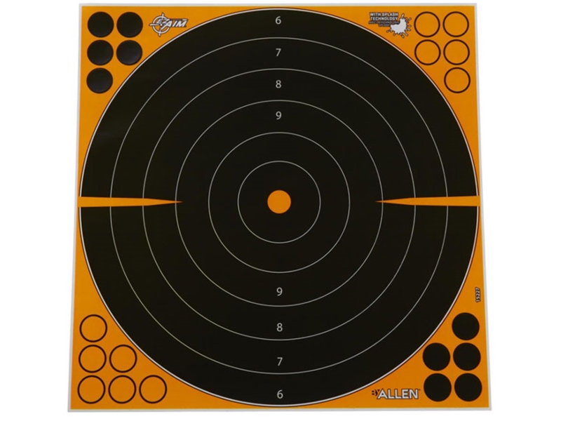 Allen EZ-Aim Adhesive Splash Bullseye Target 17.5x17.5