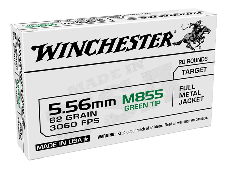 Winchester White Box M855 5.56mm 62gr FMJ 20rd