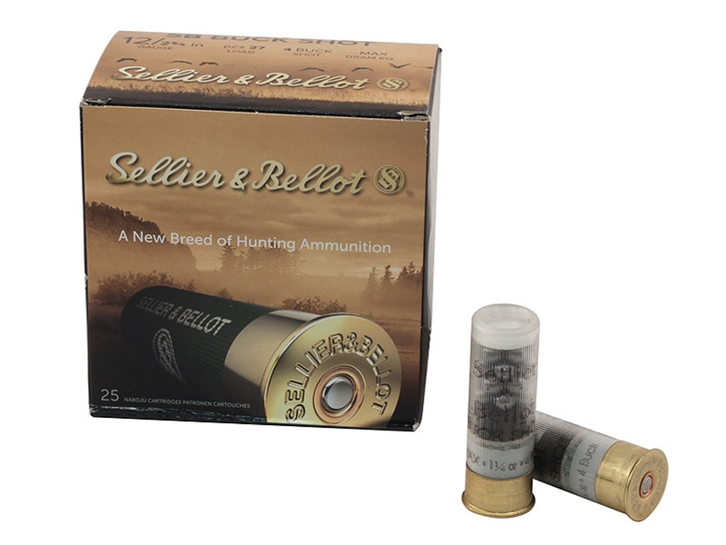 Sellier & Bellot Buck Shot 12GA 2.75' #4 25rd