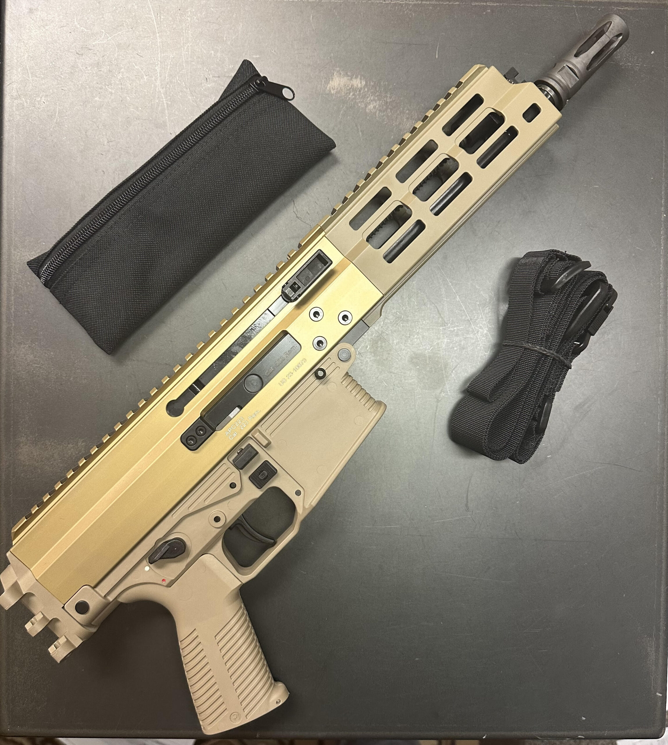B&T APC223 PDW 8.7” Pistol ANODIZED COYOTE TAN