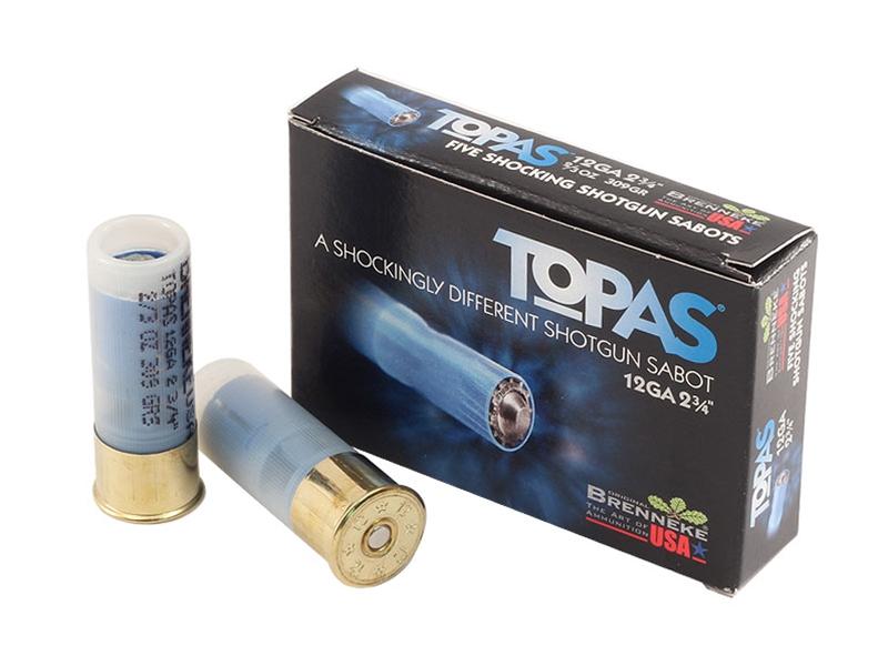 Brenneke TOPAS 12GA 2.75' 309gr Rifled Sabot Lead Slug