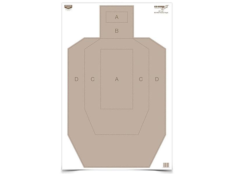 Birchwood Casey Eze-Scorer 23'x35' BC IPSC Practice Paper Target, 1pk