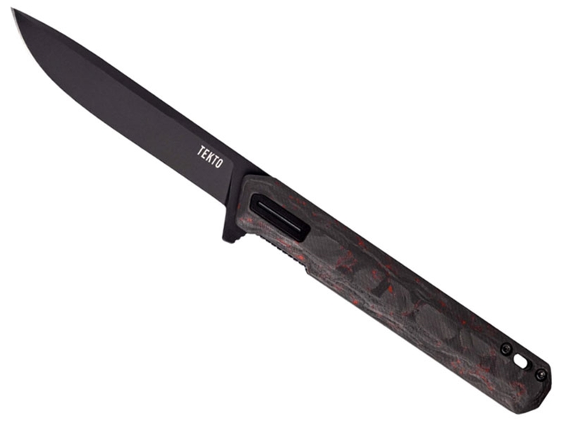 Tekto F2 Bravo 3.1' Folding Knife, Forged Ember/Black Accents