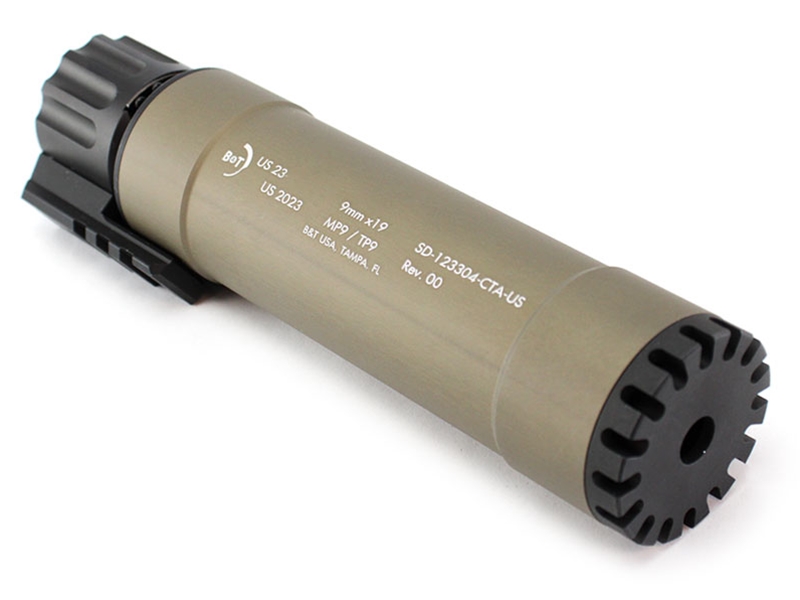 B&T RBS Suppressor for TP9/MP9, Tan