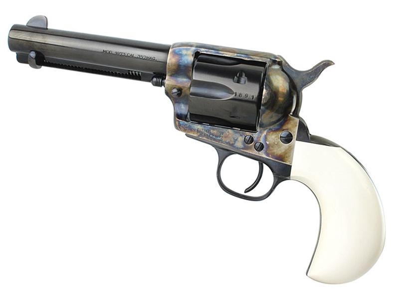 Taylor's & Co 1873 Cattleman Birdshead Ivory 4.75' .357 Mag SA Revolver