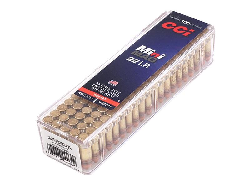 Federal CCI 22LR Mini Mag 40gr Copper Plated 100rd