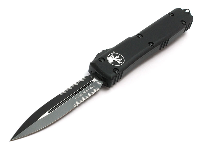 Microtech Knives Ultratech Tactical 3.46' D/E Combo, Black