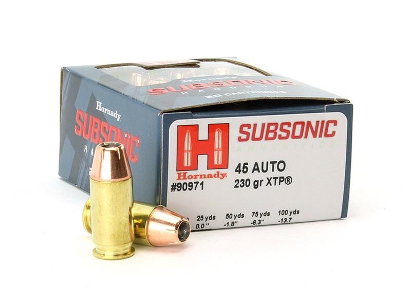 Hornady Subsonic .45ACP 230gr XTP 20rd