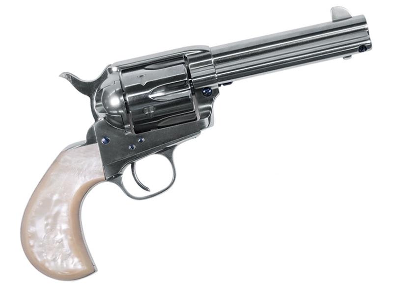 Uberti 1873 Single Action Cattleman Doc .357MAG 4.75' Full Nickel Plated Steel