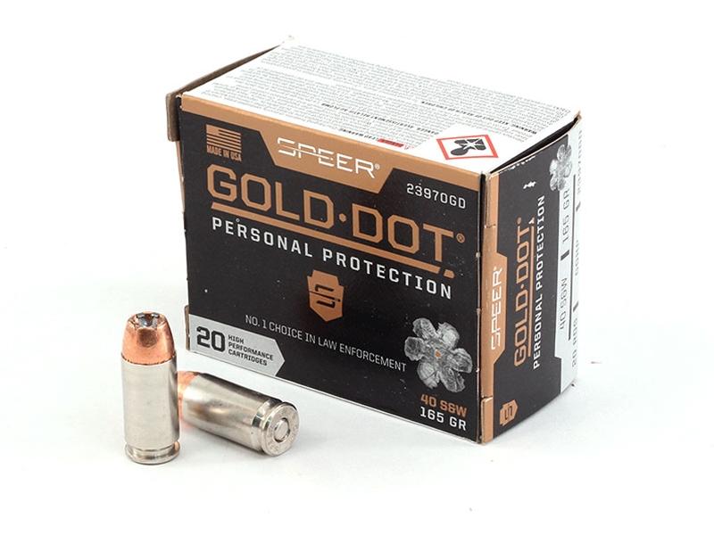 Speer Gold Dot .40S&W 165gr 20rd