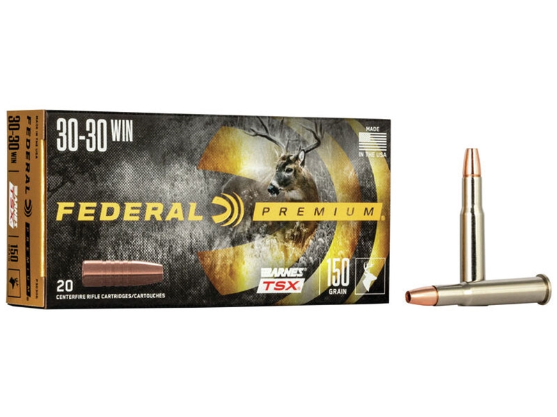 Federal Premium 30-30 Win 150gr Barnes TSX 20rd Lead Free