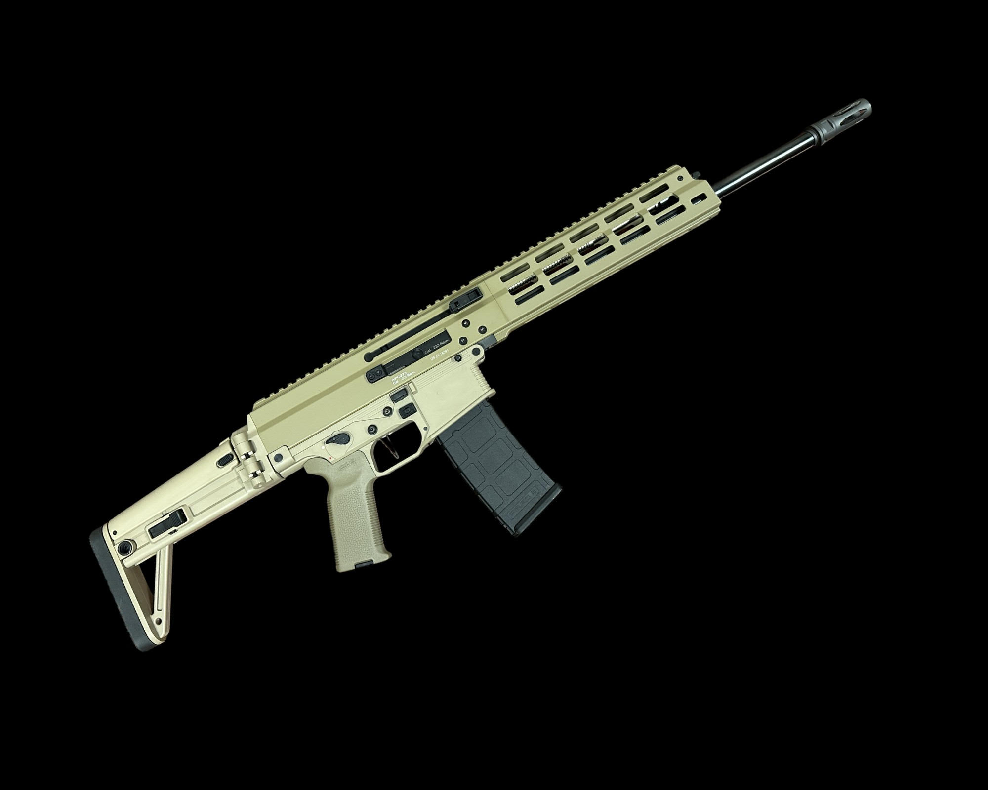 B&T Rifle  APC223 PRO – Coyote Tan 16” Rifle with MBT Stock & Elftmann Trigger